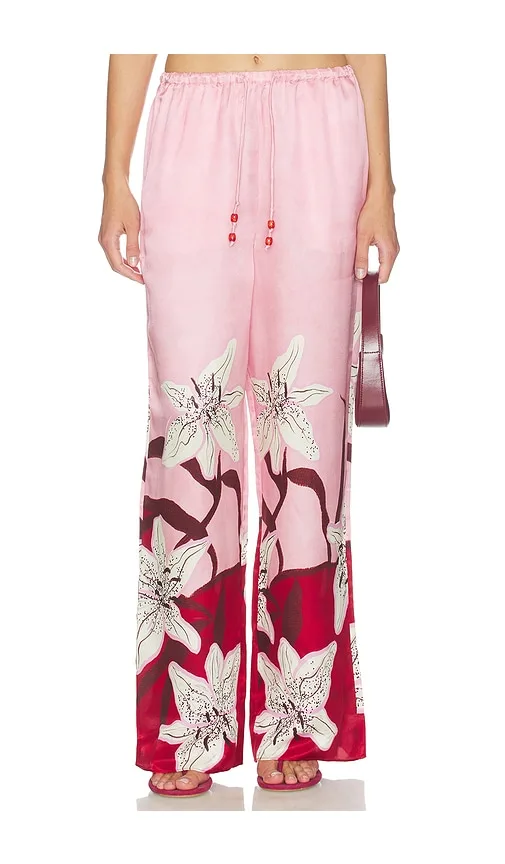 Miles Pant in Red,Rose. by ROAME.