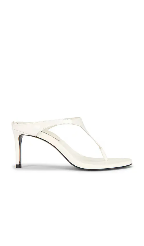 Laurel 65 Sandal in White. by BLACK SUEDE STUDIO