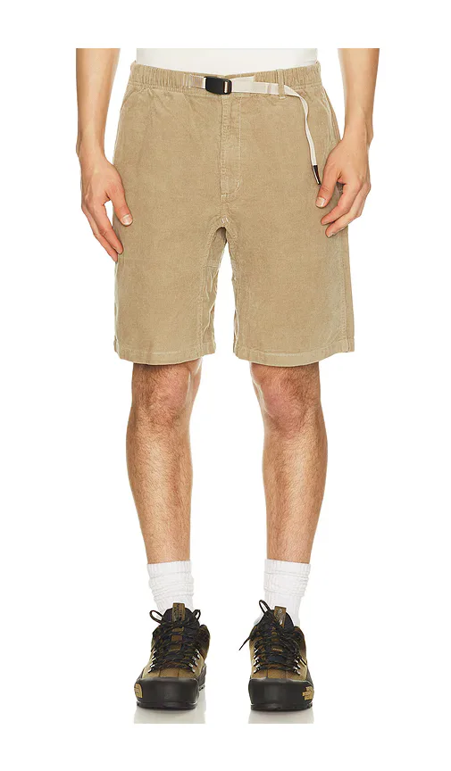 Corduroy G-Short in Brown.