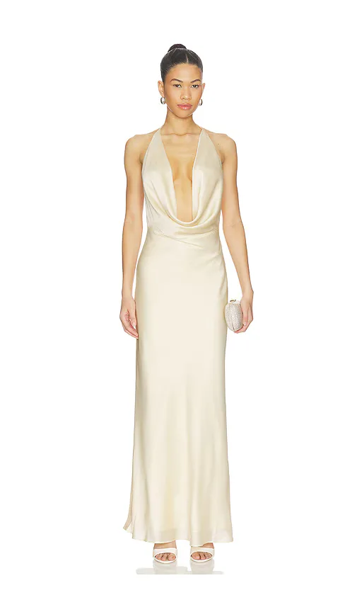 Chiffon Halter Dress
