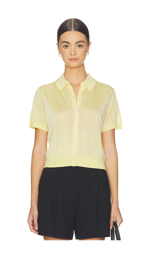 Lucca Short Sleeve Polo Sweater Top