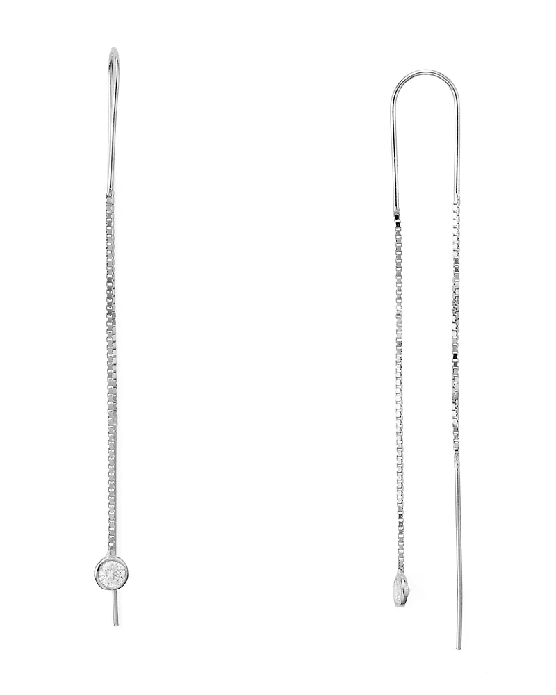 Sterling Silver Dangling Threader Earrings