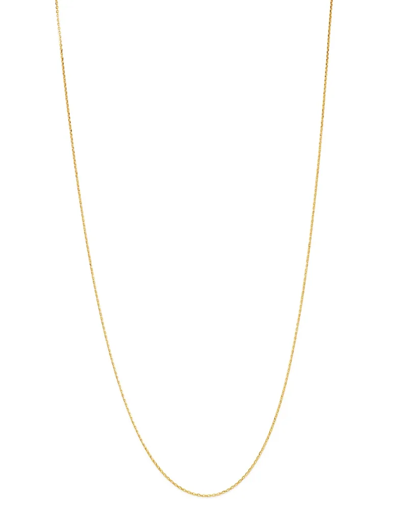 Mirror Cable Link Chain Necklace in 14K Yellow Gold, 20"