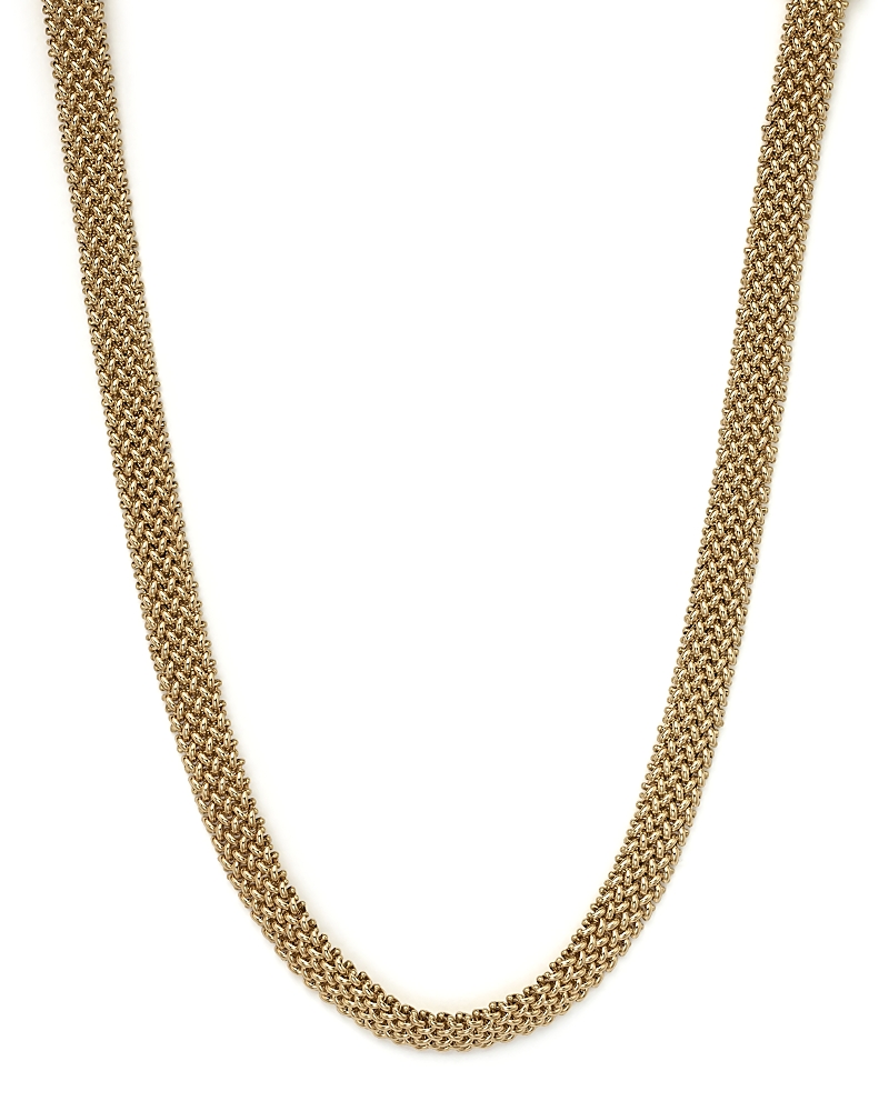 Woven Necklace in 14K Yellow Gold, 18