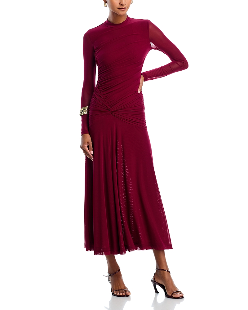 Liyana Ruched Mesh Dress