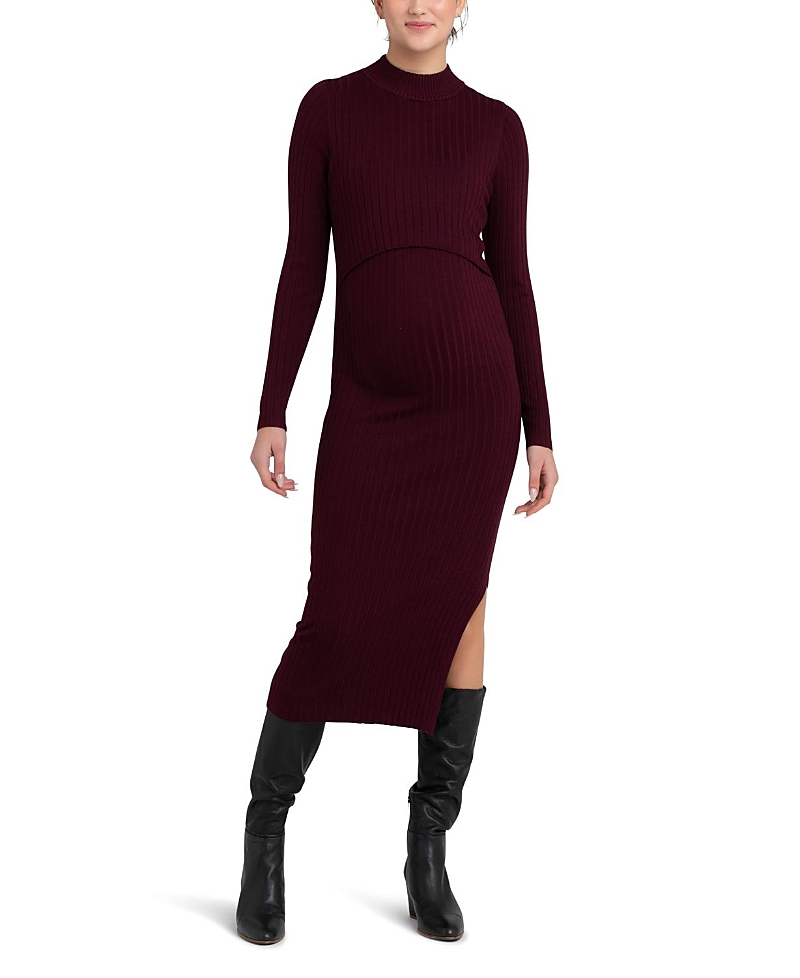 Nella Rib Nursing Knit Dress