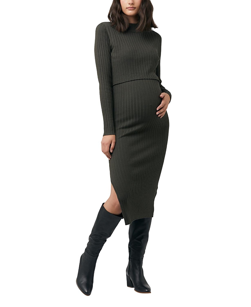 Nella Rib Nursing Knit Dress
