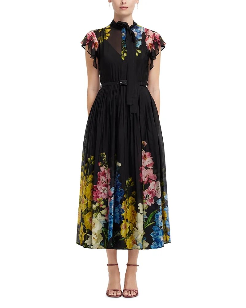 Grace Flutter Sleeve Midi Dress