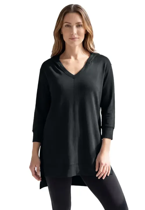 French Terry Tunic Hoodie