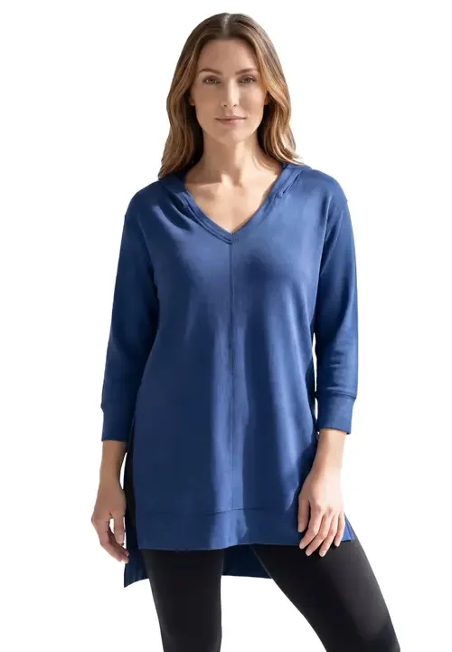 French Terry Tunic Hoodie