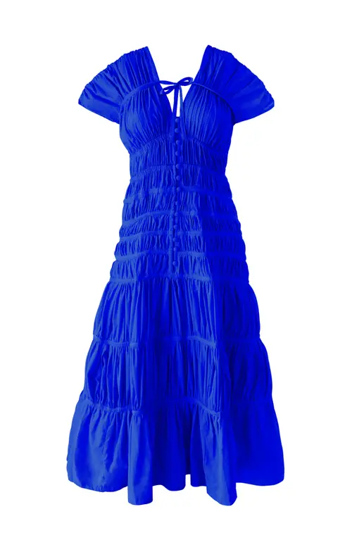 The Srikandi Ruffle Maxi Dress by BRUNNA.CO