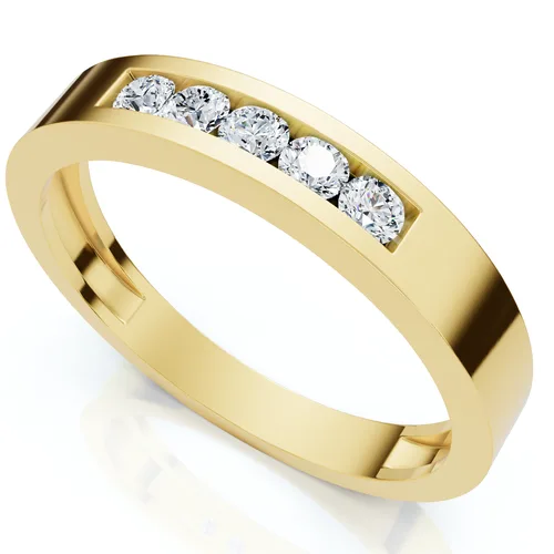 1/4Ct Channel Set Diamond Wedding Ring 14k Gold Lab Grown by Bliss Diamond