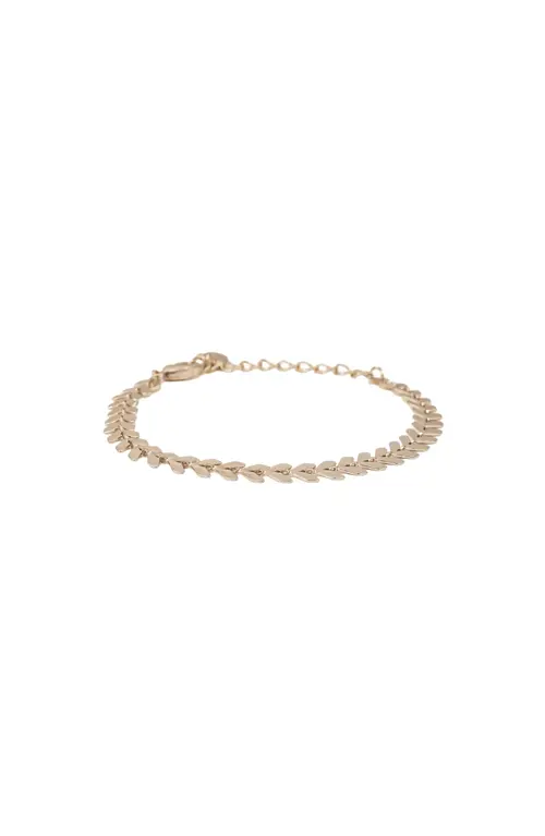 Elara Chevron Link Bracelet Dainty Trendy Statement by Bearfruit Jewelry