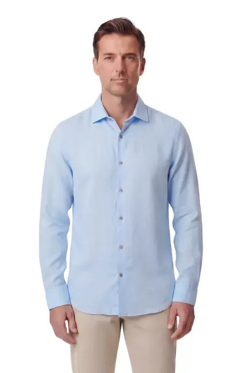 Linen Long Sleeve Shirt by Lords of Harlech