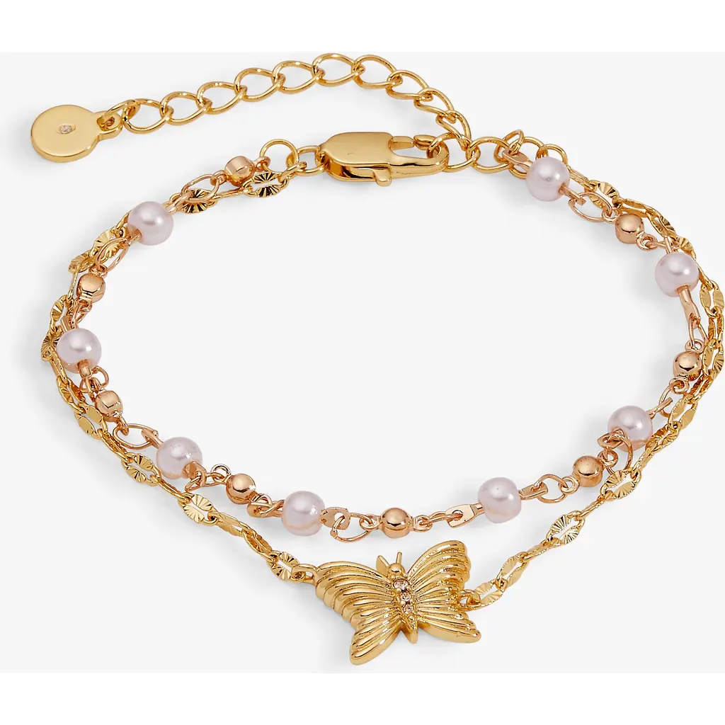 Festival 2 Strand Butterfly Bracelet