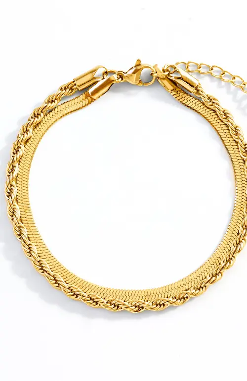 Essential Layered Bracelet by Mint & Lily