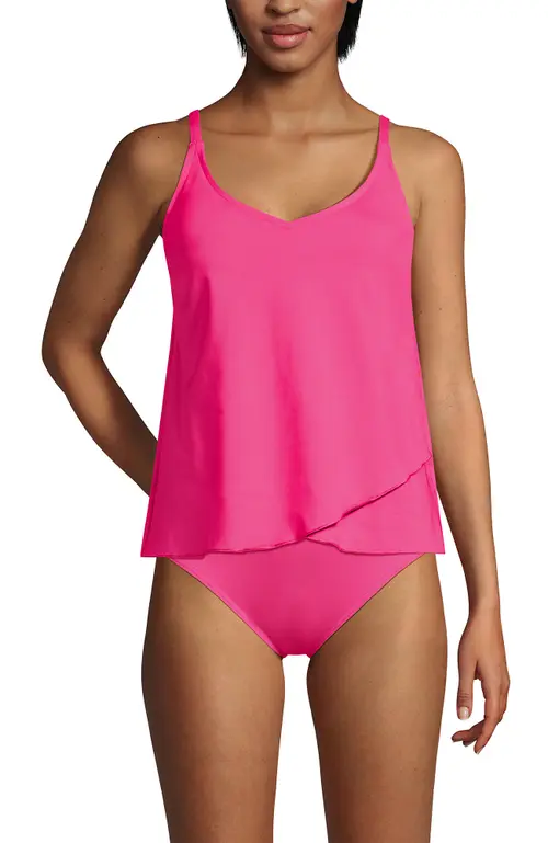 Tulip Hem Tankini Top by Lands' End