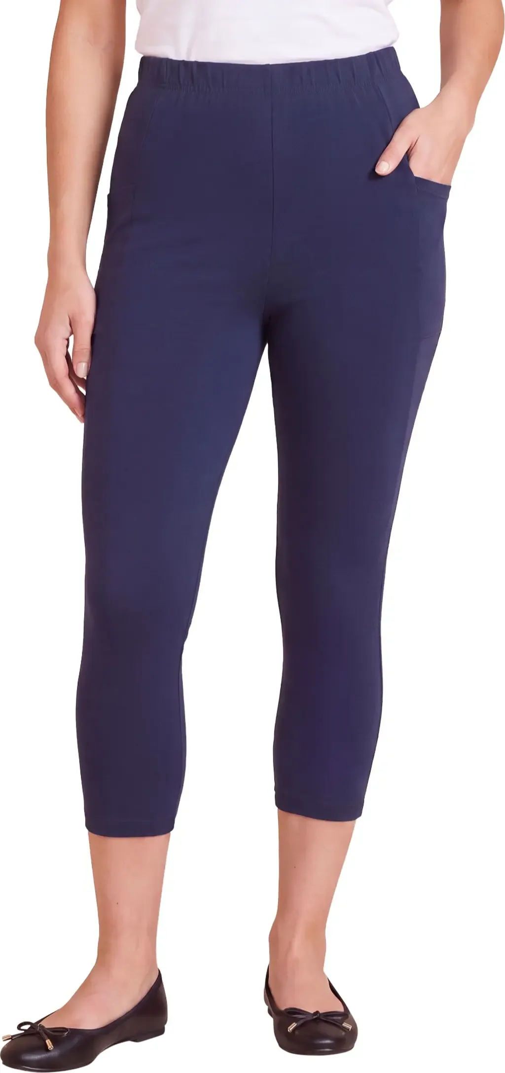Side-Pocket Essential Capri Legging