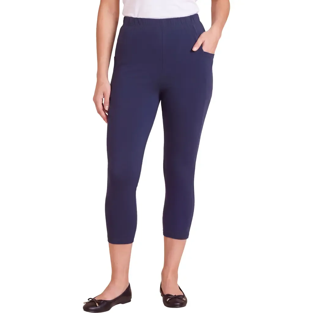 Side-Pocket Essential Capri Legging