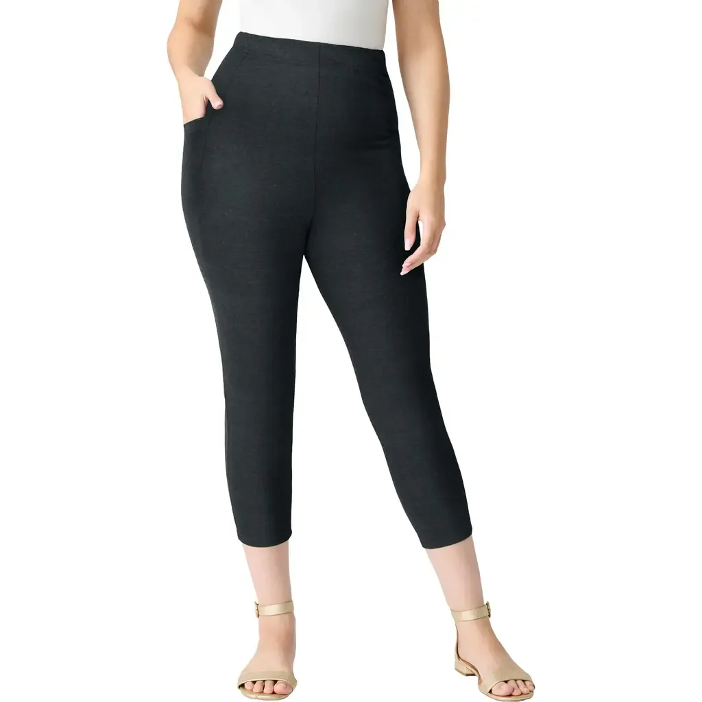 Side-Pocket Essential Capri Legging