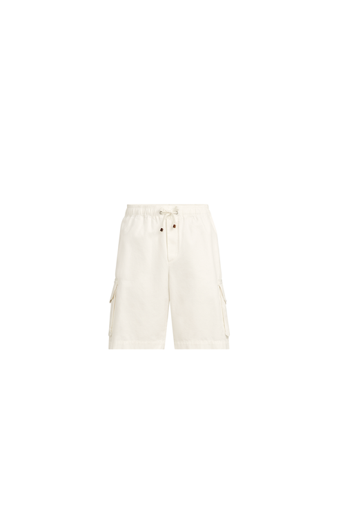 Gabardine Bermuda shorts in Snow at Nordstrom, Size