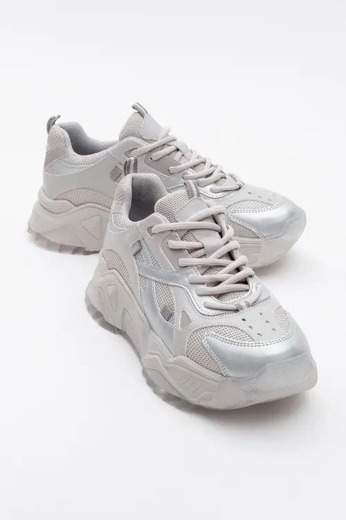 Loretta Platform Sneakers in Silver at Nordstrom, Size by Prologue Shoes