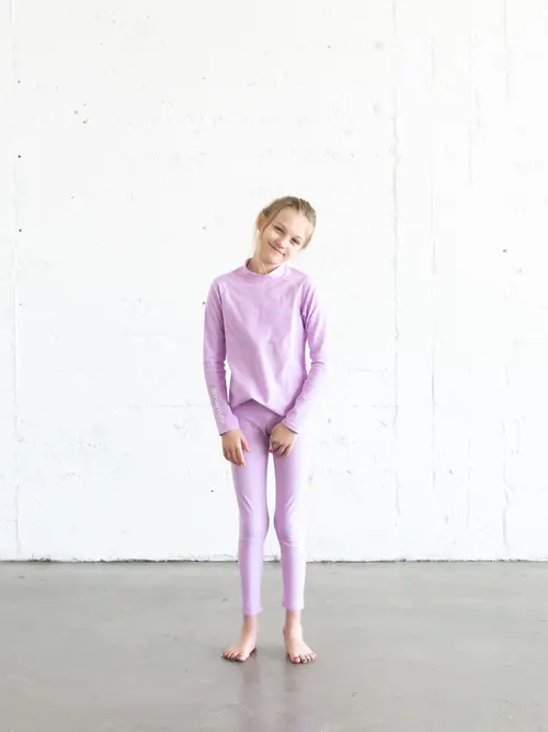 Girls' Swim Leggings - UPF 50+ in Light Pastel Pink at Nordstrom, Size