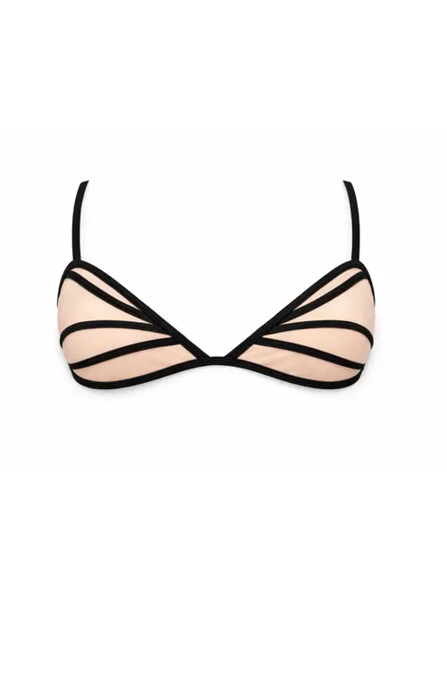 Nola Bikini Top in Black at Nordstrom, Size