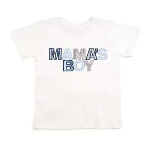 Mama's Boy Patchwork Short Sleeve T-Shirt in White at Nordstrom, Size