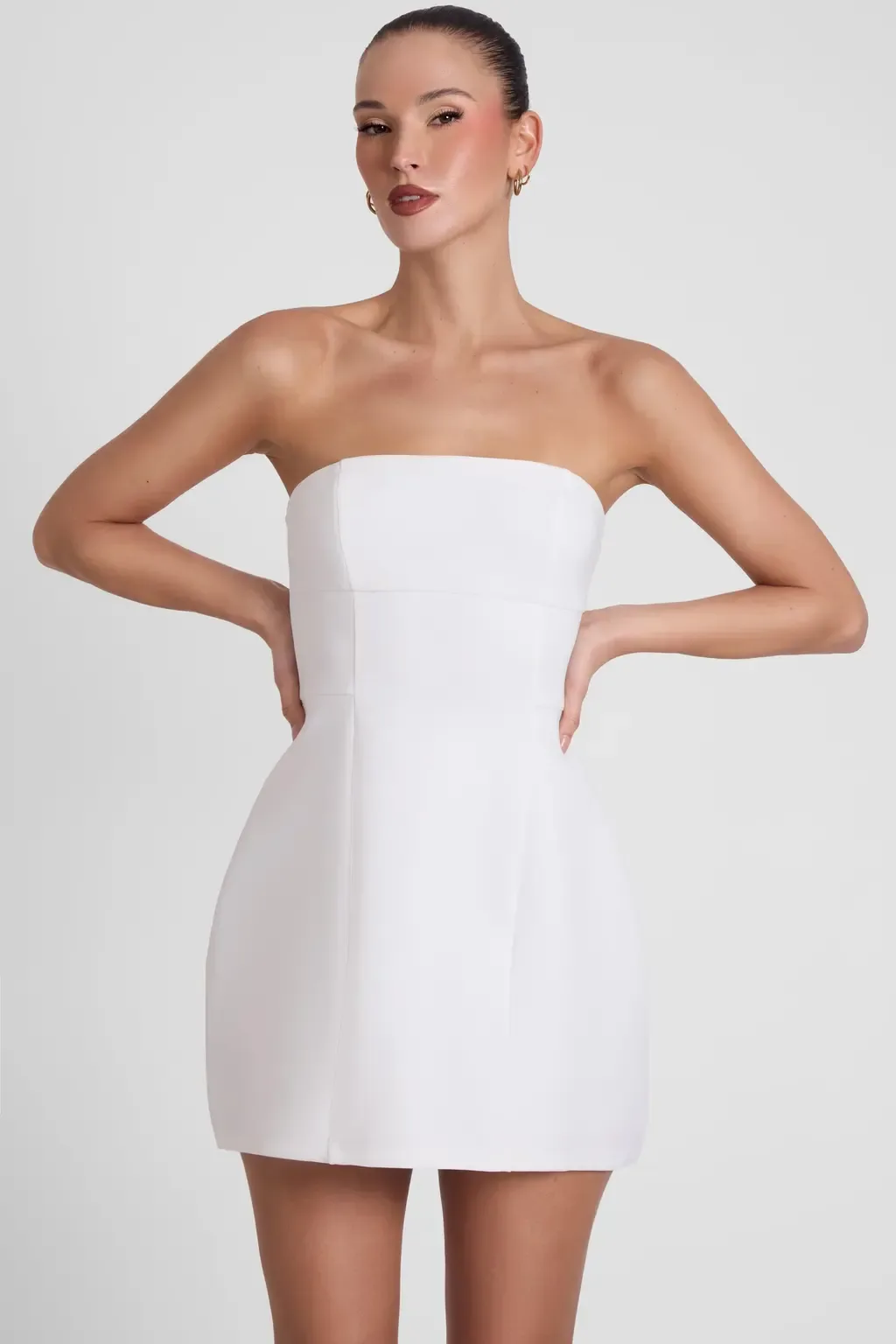 Eres Strapless Bustier Mini Dress