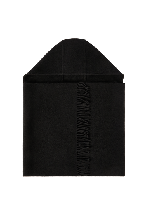 Knit scarf with hood in Black at Nordstrom