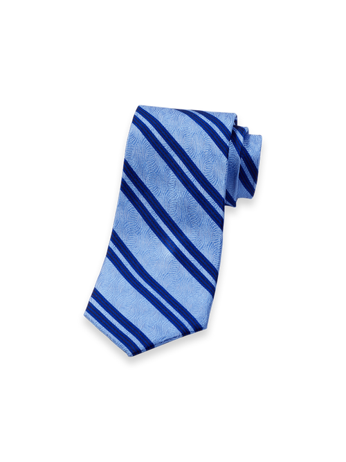 Patterned Woven Silk Tie in Sky Blue/navy at Nordstrom by Paul Fredrick