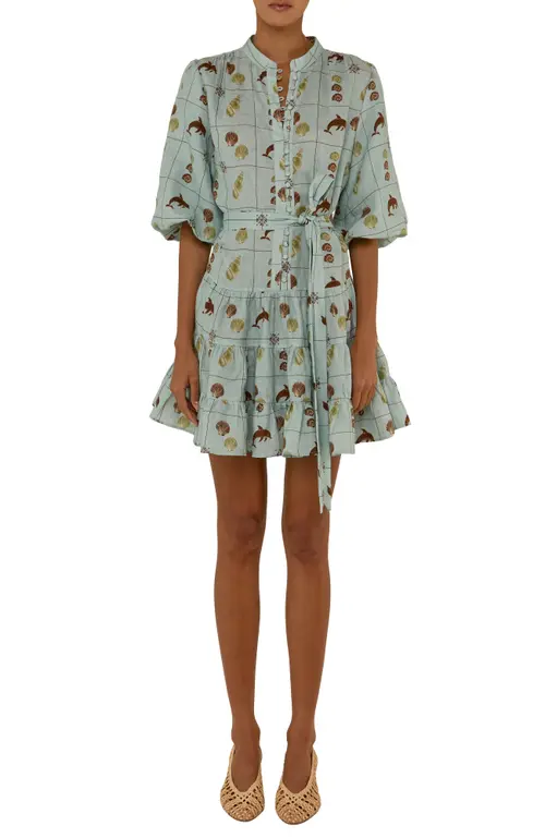 Ruba Mini Dress in Seashell Tile at Nordstrom, Size
