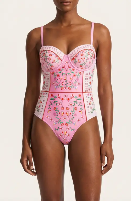 Blush Botanica One Piece Swimsuit in Pink at Nordstrom, Size