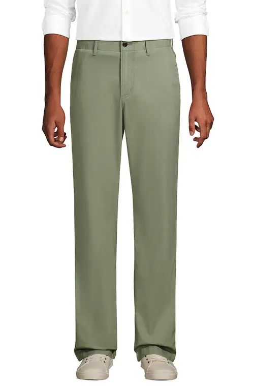 Knockabout Comfort Waist Classic Fit Chino Pant in Sage at Nordstrom, Size by Lands' End