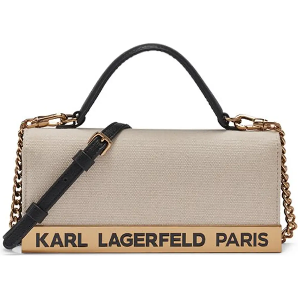 Jacqueline Canvas Crossbody in Natural/black at Nordstrom