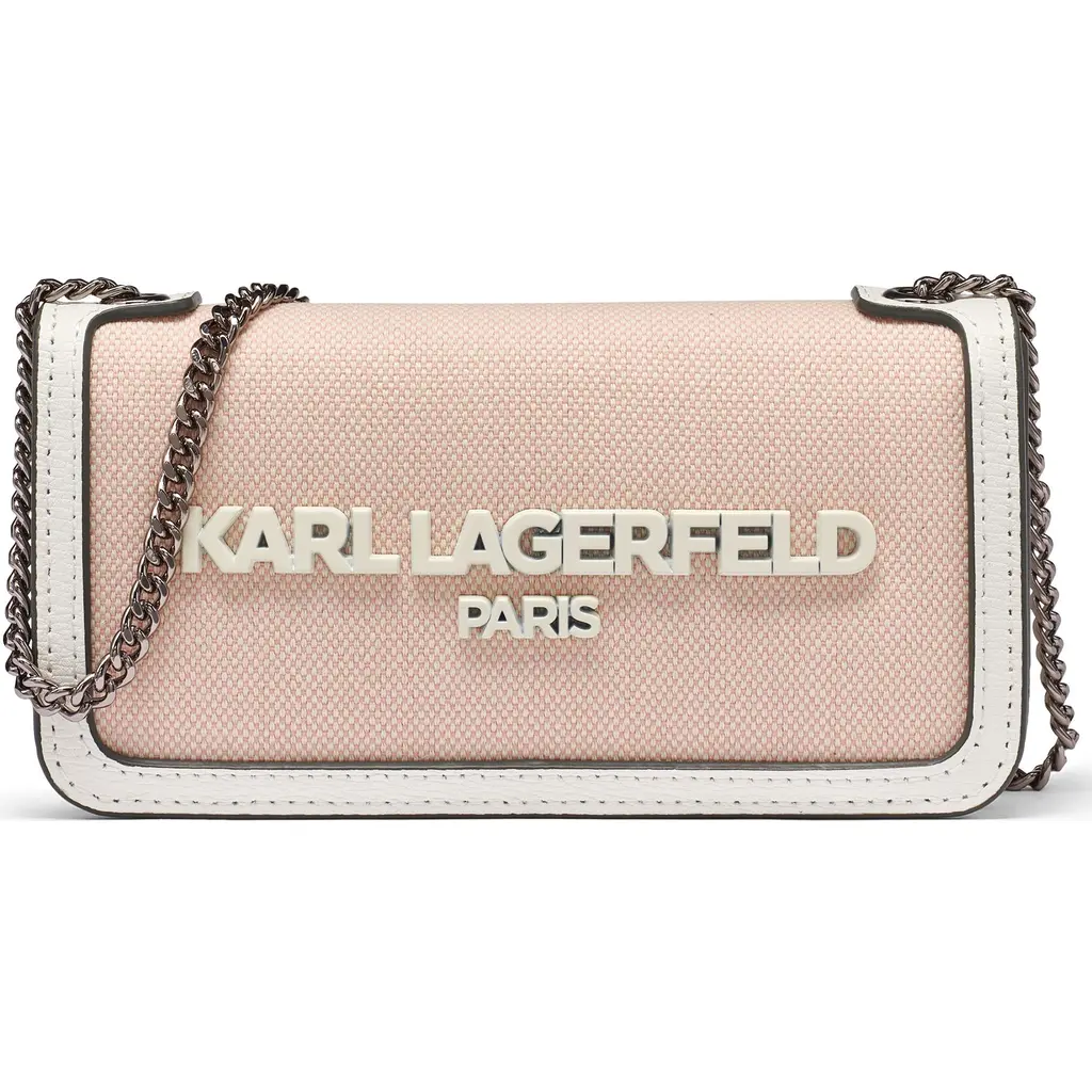 Kosette Canvas Shoulder in Pink at Nordstrom by KARL LAGERFELD PARIS