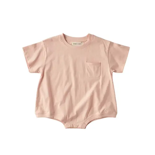 Cory Pocket Romper in Peach Powder at Nordstrom, Size