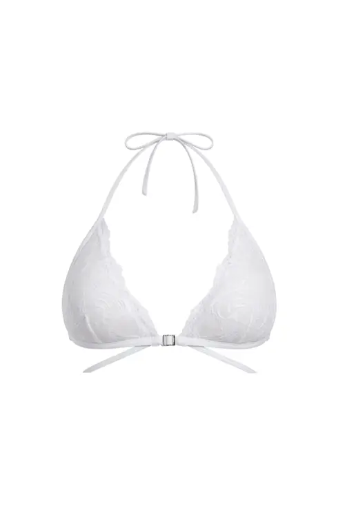 Lana Bikini Top in White at Nordstrom, Size
