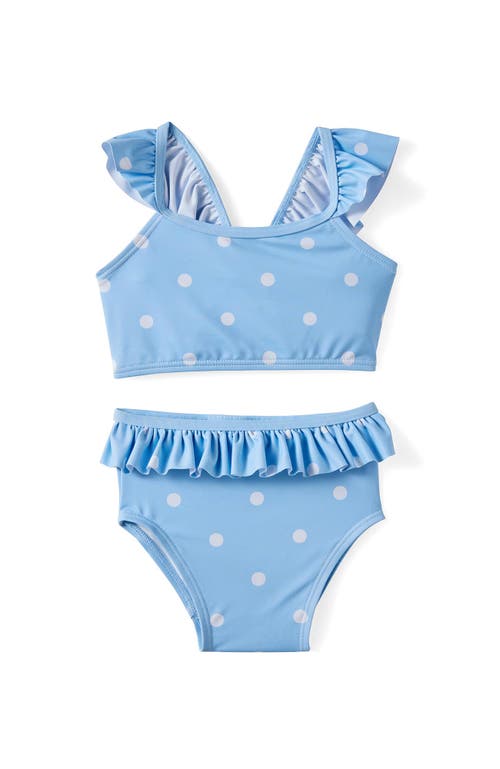 Lottie Two Piece Swim Set in Dawn Blue Spots at Nordstrom, Size