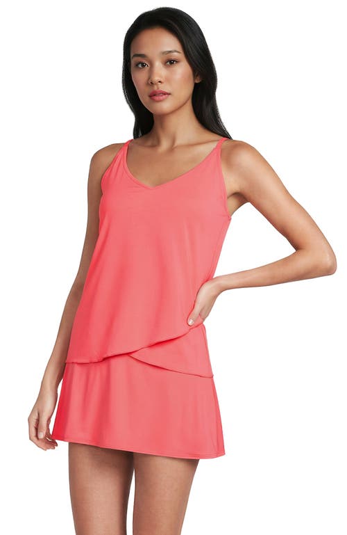 Tulip Hem Tankini Top in Wood Lily at Nordstrom, Size