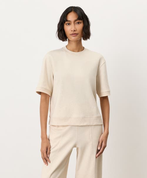 Organic Cotton Airplane Sweatshirt Tee in Cream Heather at Nordstrom, Size by Pact