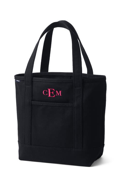 Open Top Canvas Tote Bag in Black/black at Nordstrom, Size