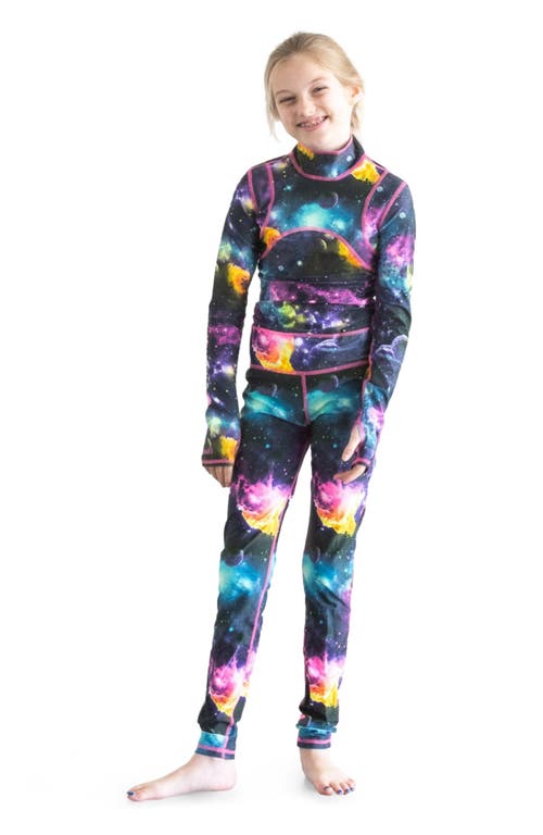 Girls' Full-Body One-Piece Swimsuit - UPF 50+ in Galaxy Nebula at Nordstrom, Size