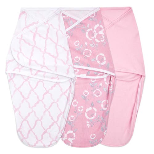 Essentials Easy Swaddle Wrap Quick Change with Bottom Zipper, Snug Cotton Knit Baby Wrap Swaddle Blanket for Newborns, TOG 1.0, 3-Pack in