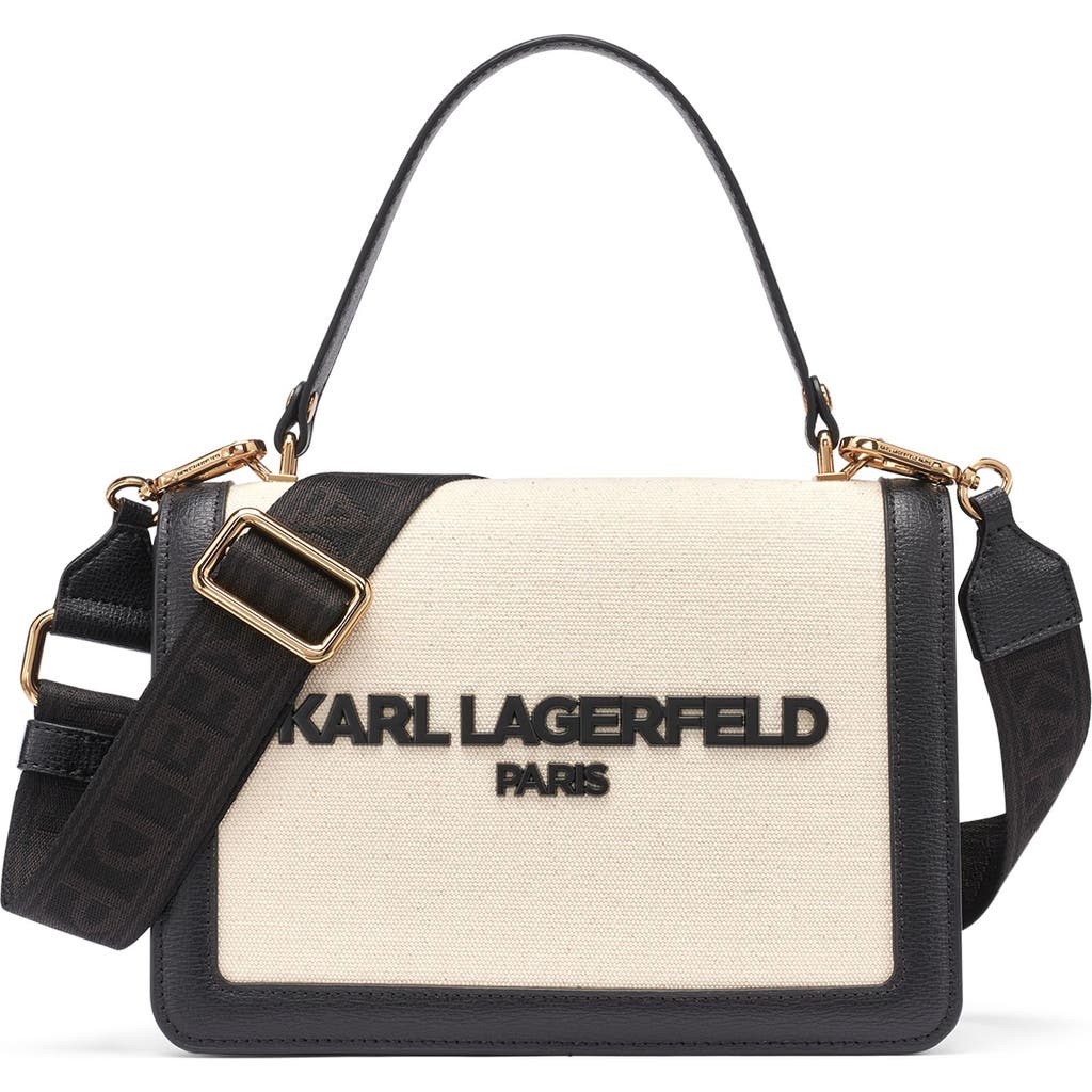 Simone Canvas Satchel in Natural/black at Nordstrom