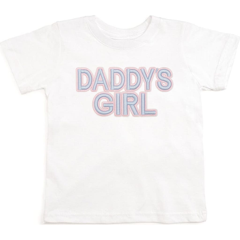 Daddy's Girl Patch Short Sleeve T-Shirt in White at Nordstrom, Size