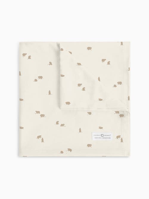 Organic Swaddle Blanket in Bears /Truffle + Thyme at Nordstrom