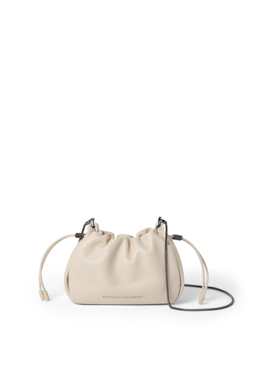 Soft leather mini Mellow Bucket bag in Ivory at Nordstrom