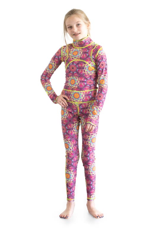 Girls' Full-Body One-Piece Swimsuit - UPF 50+ in Vibrant Magenta Pink at Nordstrom, Size